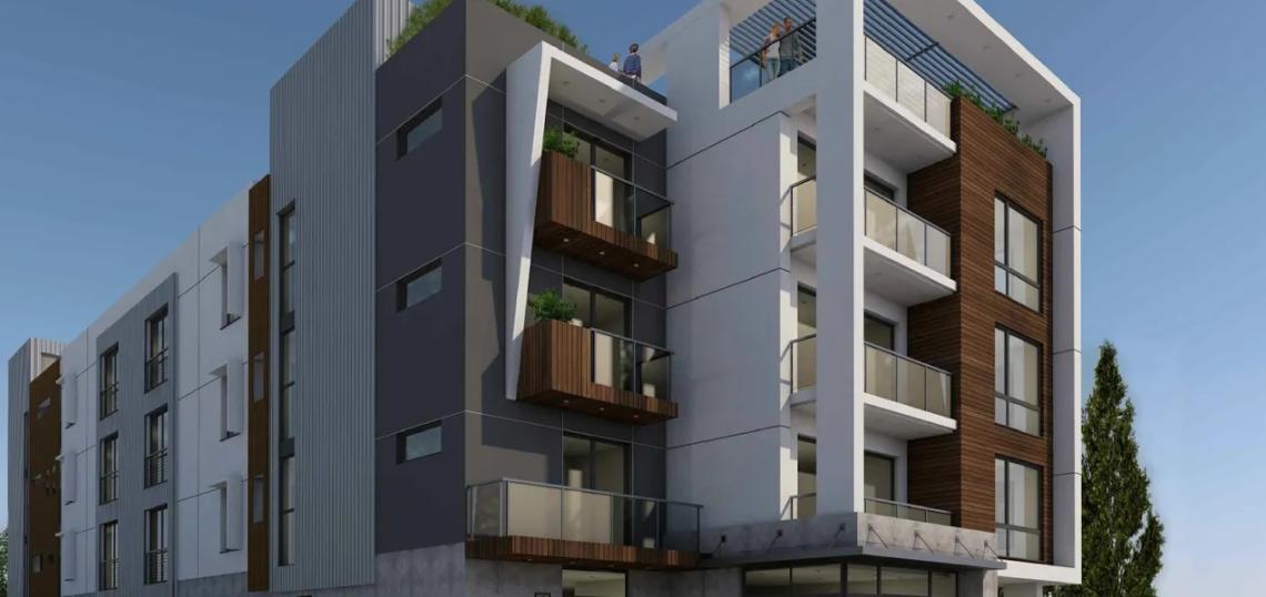 Fourstory, 24unit apartment building on the rise in Hyde Park